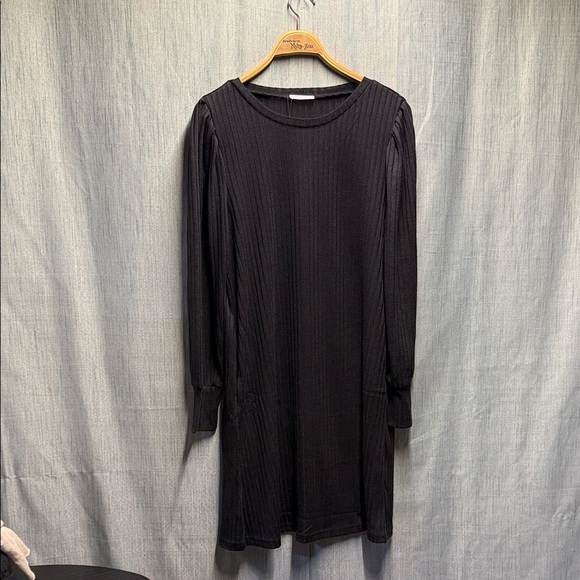 Zeagoo Classic Black Long Sleeve Dress size large NWT - Picture 1 of 8